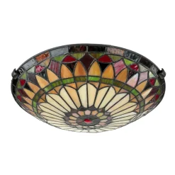 Deckenleuchte FARFALLA 10 Buntglas Tiffany Lampe