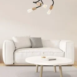 Deckenleuchte flexibel Schwarz Modern Wohnzimmer