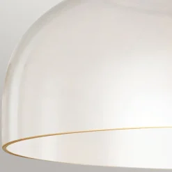 Deckenleuchte Glas Metall Ø 30,5 cm rund E27 Modern