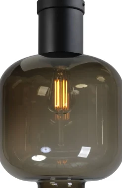 Deckenleuchte Glas Schwarz Ø 28 cm E27 Wohnzimmer