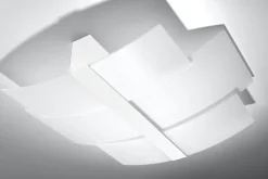 Deckenleuchte Glasschirm blendarm Weiß 3x E27 MAGO