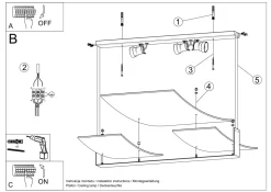 Deckenleuchte Glasschirm blendarm Weiß 3x E27 MAGO