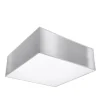 Deckenleuchte Grau blendarm B: 25 cm E27 eckig