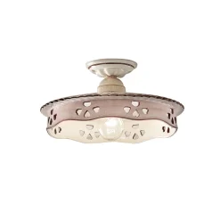 Deckenleuchte Handarbeit Keramik rund D: 23 cm E27 ALDO