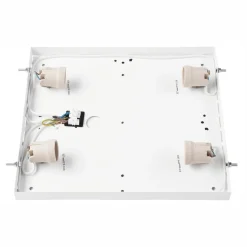 Deckenleuchte Holz B: 39 cm klein quadratisch in Eiche 4x E27