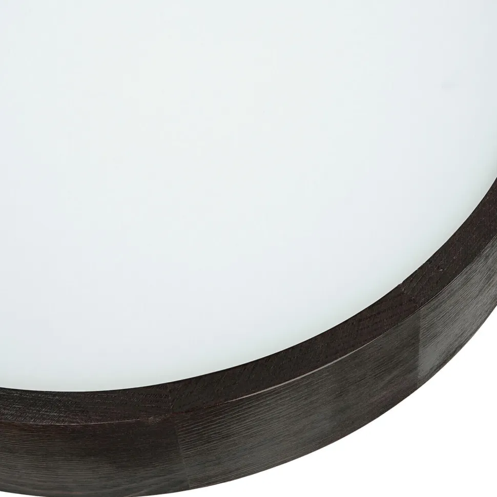 Deckenleuchte Holz Braun 3-flmg rund Wohnzimmer