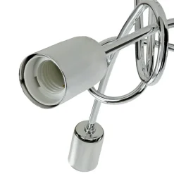 Deckenleuchte in Chrom Wohnzimmer 3-flmg Esszimmer