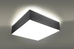 Deckenleuchte in Grau 2-flmg