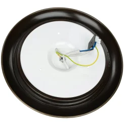 Deckenleuchte in Messing antik Weiß Glas KELSEY