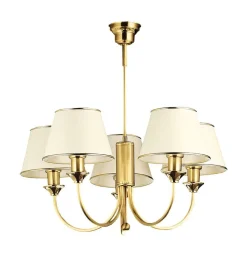 Deckenleuchte in Messing 5-flmg Esszimmer PENELO