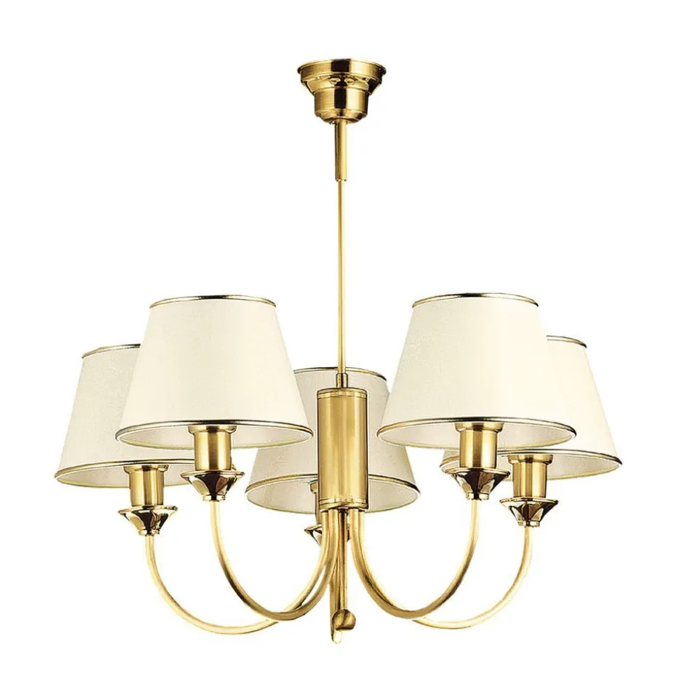 Deckenleuchte in Messing 5-flmg Esszimmer PENELO