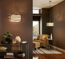 Deckenleuchte KIKI Bronze B:46cm Asia Design Lampe