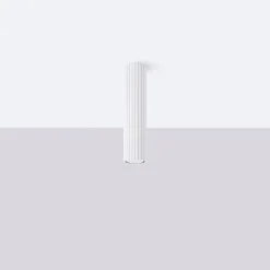 Deckenleuchte klein Ø 6,5 cm H: 20 cm Weiß Aufputz Alu GU10