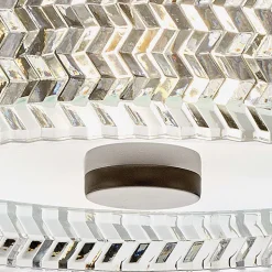 Deckenleuchte Kristall rund Ø 30,5 cm Schwarz E27 blendarm