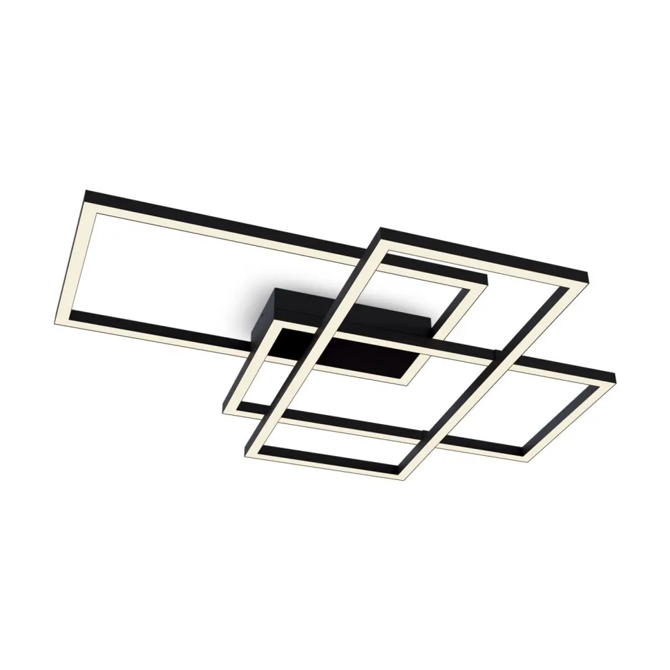 Deckenleuchte LED Metall Schwarz 2900 lm Modern MIA