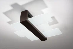 Deckenleuchte LEDA in Braun 2-flmg