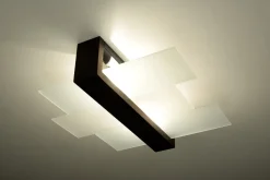 Deckenleuchte LEDA in Braun 2-flmg