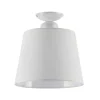 Deckenleuchte LOCOLA Weiß Stoff Schirm Ø38cm Lampe