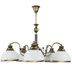 Deckenleuchte MARLOW Messing antik Ø70cm Esstisch