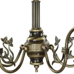 Deckenleuchte MARLOW Messing antik Ø70cm Esstisch