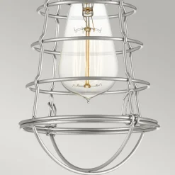 Deckenleuchte Metall Ø 14,5 cm klein Nickel gebürstet