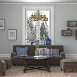 Deckenleuchte Metall Beige Ø71cm Esszimmer SERENO