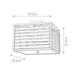Deckenleuchte Metall Glas 39,2 cm breit Gunmetal Grau