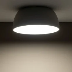 Deckenleuchte Metall Grau wohnlich E27 Ø38 cm 3-flammig