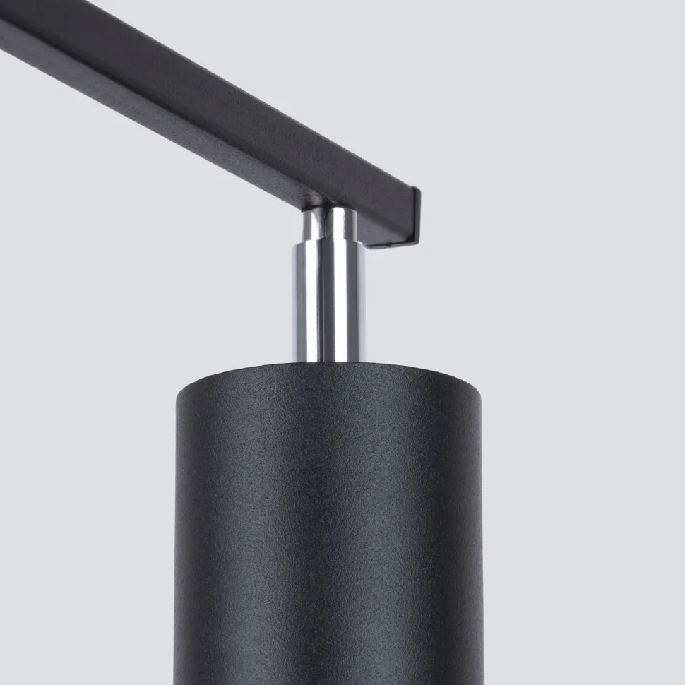 Deckenleuchte Metall schwenkbar 3-flammig Schwarz