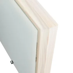 Deckenleuchte mit Holz Weiß Wohnzimmer eckig