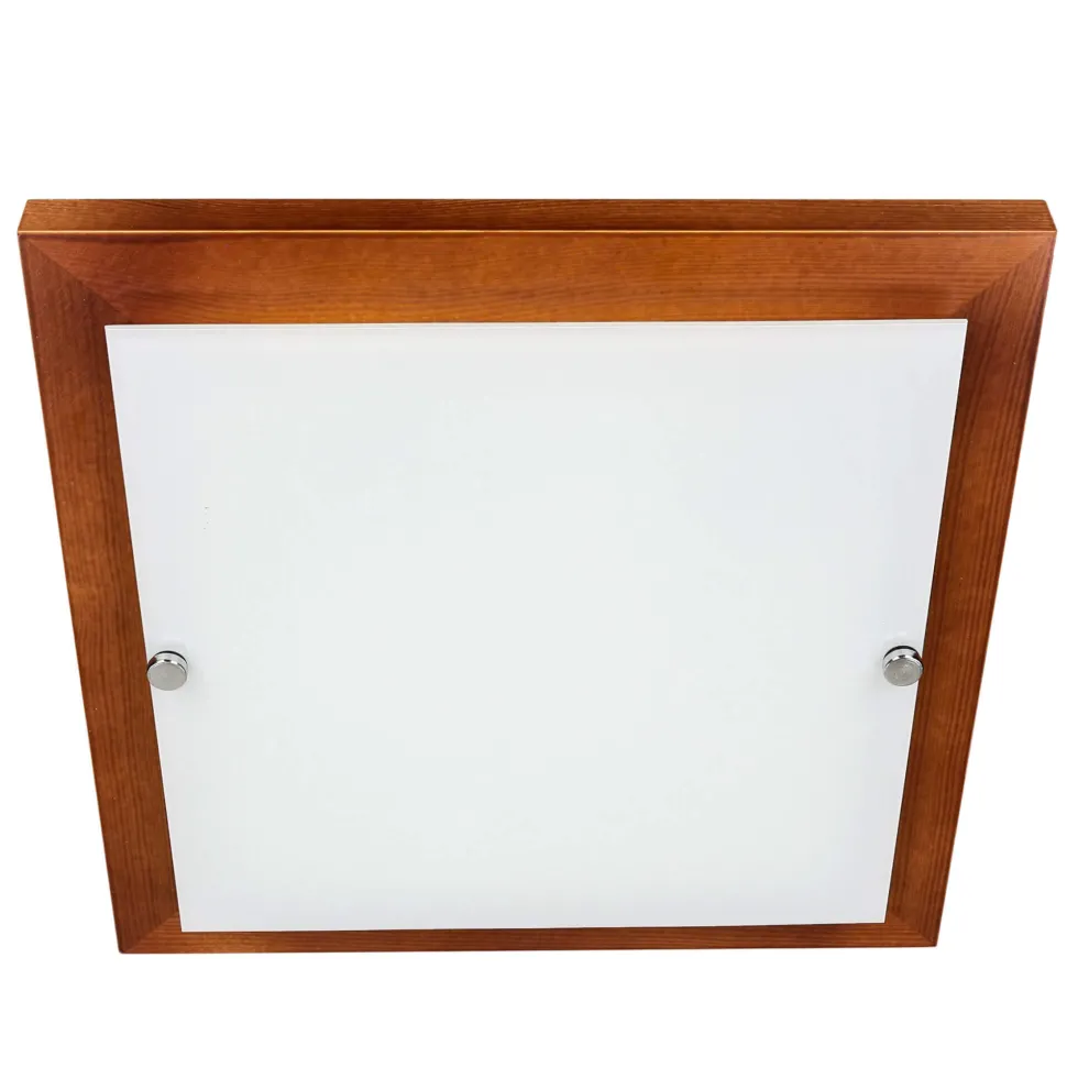 Deckenleuchte Modern Wohnzimmer Holz quadratisch