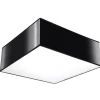 Deckenleuchte quadratisch 25 cm breit flach Schwarz