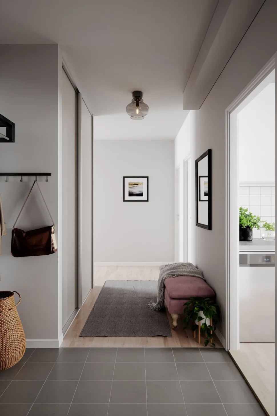 Deckenleuchte Rauchglas Metall 30 cm breit E27 klein