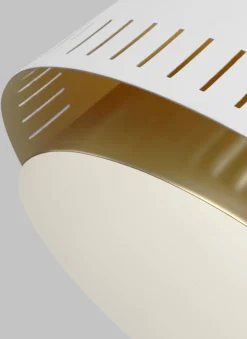 Deckenleuchte Retro E27 in Messing Weiß E27 BALLA