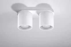 Deckenleuchte RODA in Weiß 2-flmg