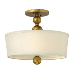 Deckenleuchte ROMINA in Messing 3-flmg Ø38cm Lampe