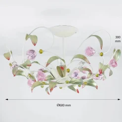 Deckenleuchte ROSE Ø64cm 3-flmg