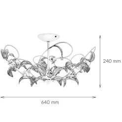 Deckenleuchte ROSE Ø64cm 5-flmg