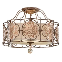 Deckenleuchte SAMEA in Bronze Ø44cm Design Lampe