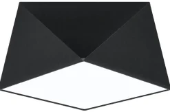 Deckenleuchte Schwarz B:30cm geometrisch E27