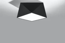 Deckenleuchte Schwarz B:30cm geometrisch E27