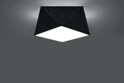 Deckenleuchte Schwarz B:30cm geometrisch E27