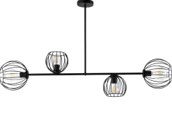 Deckenleuchte Schwarz E27 Metall Retro Design