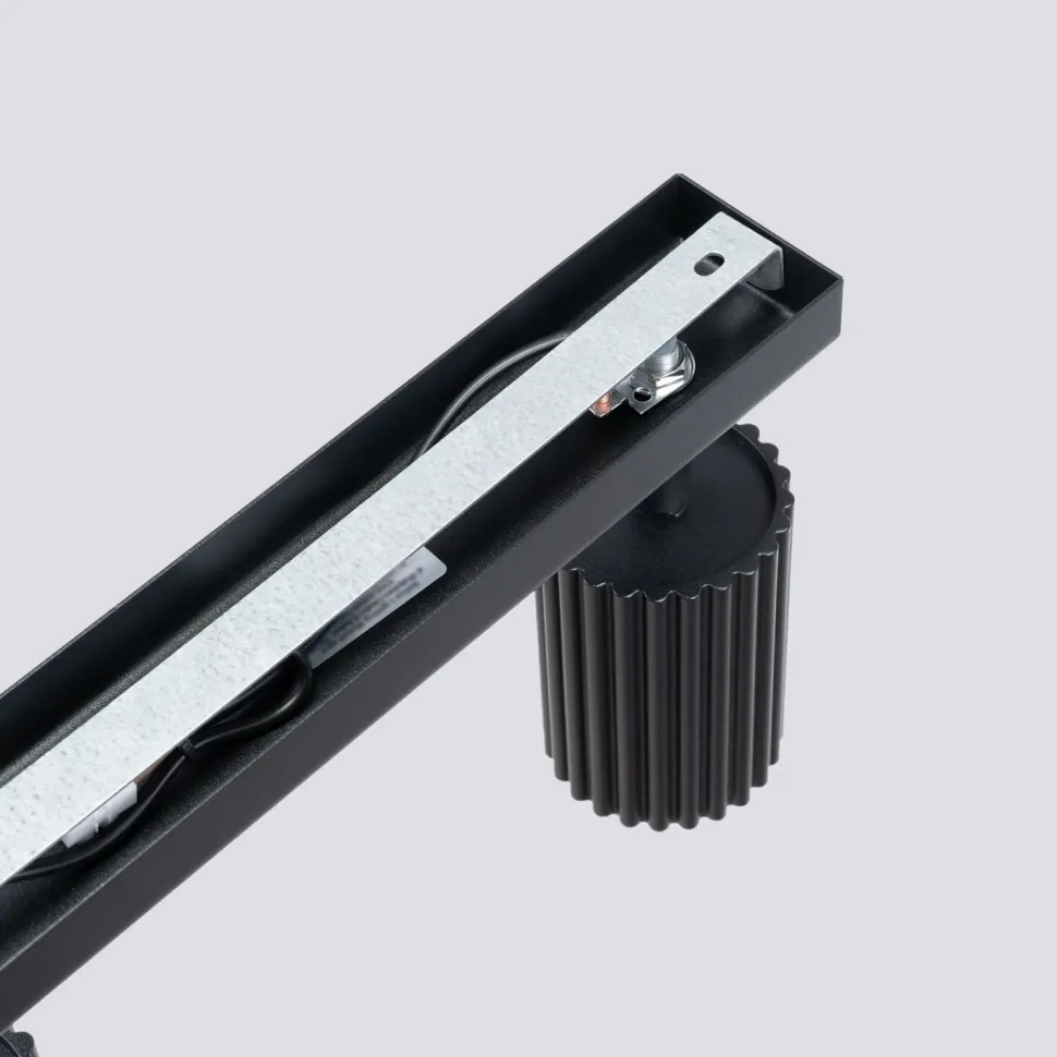 Deckenleuchte Schwarz 4-flammig GU10 81 cm lang Modern