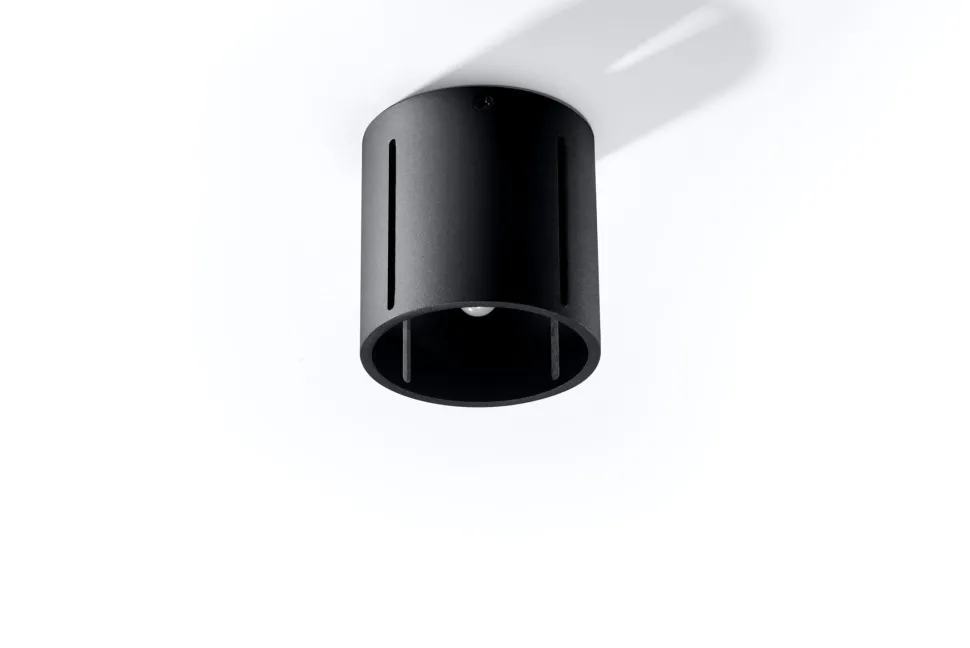 Deckenleuchte Schwarz klein Ø 10 cm Metall G9 Spot