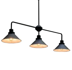 Deckenleuchte Schwarz 3xE27 COLLIN Esstisch Lampe