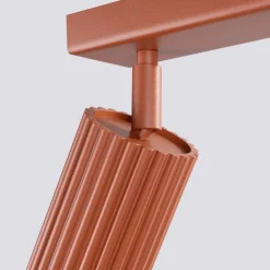 Deckenleuchte schwenkbar B: 30 cm klein 2-flammig GU10 Rot