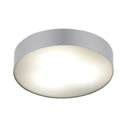 Deckenleuchte Silber Ø 40,5 cm rund blendarm für 3x E14