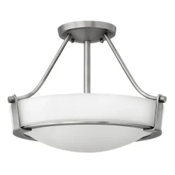 Deckenleuchte SOMBRA Nickel Ø41cm Lampe Wohnzimmer