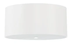 Deckenleuchte Stoff Glas Weiß Ø 50 cm blendarm 5x E27